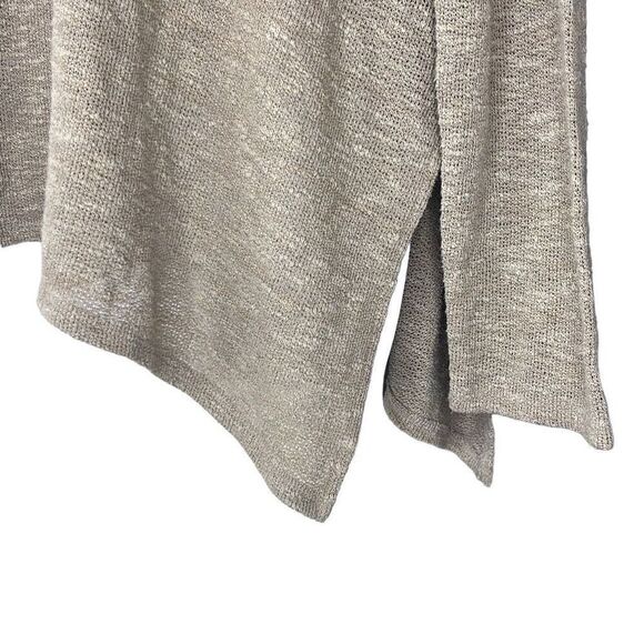 Talulla Tan Oversized V Neck Long Sleeve Stretch Pullover Sweater Medium Boho - Picture 5 of 9